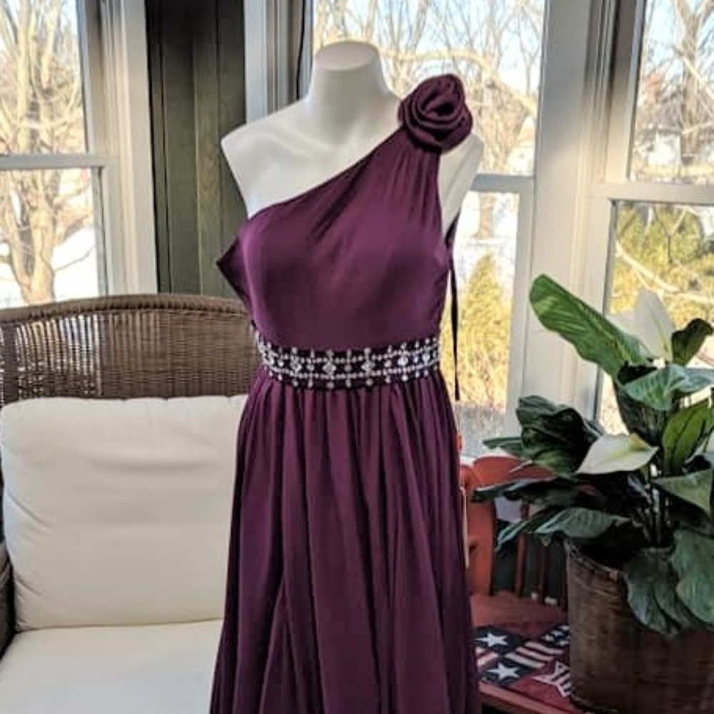 Milanoo Formal Plum Dress - Size 4